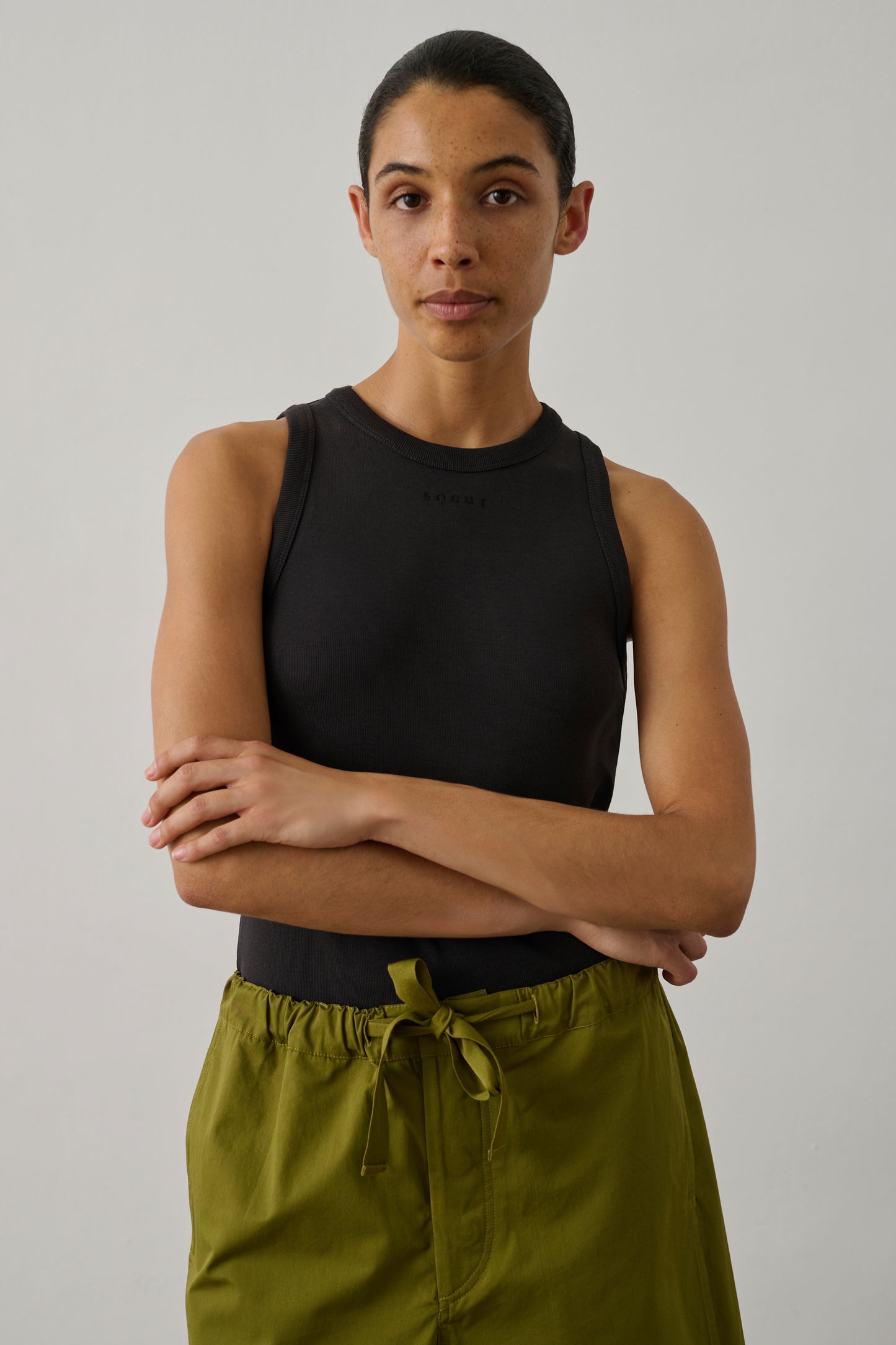 Débardeur Dolly - Charbon - Coton - Femme