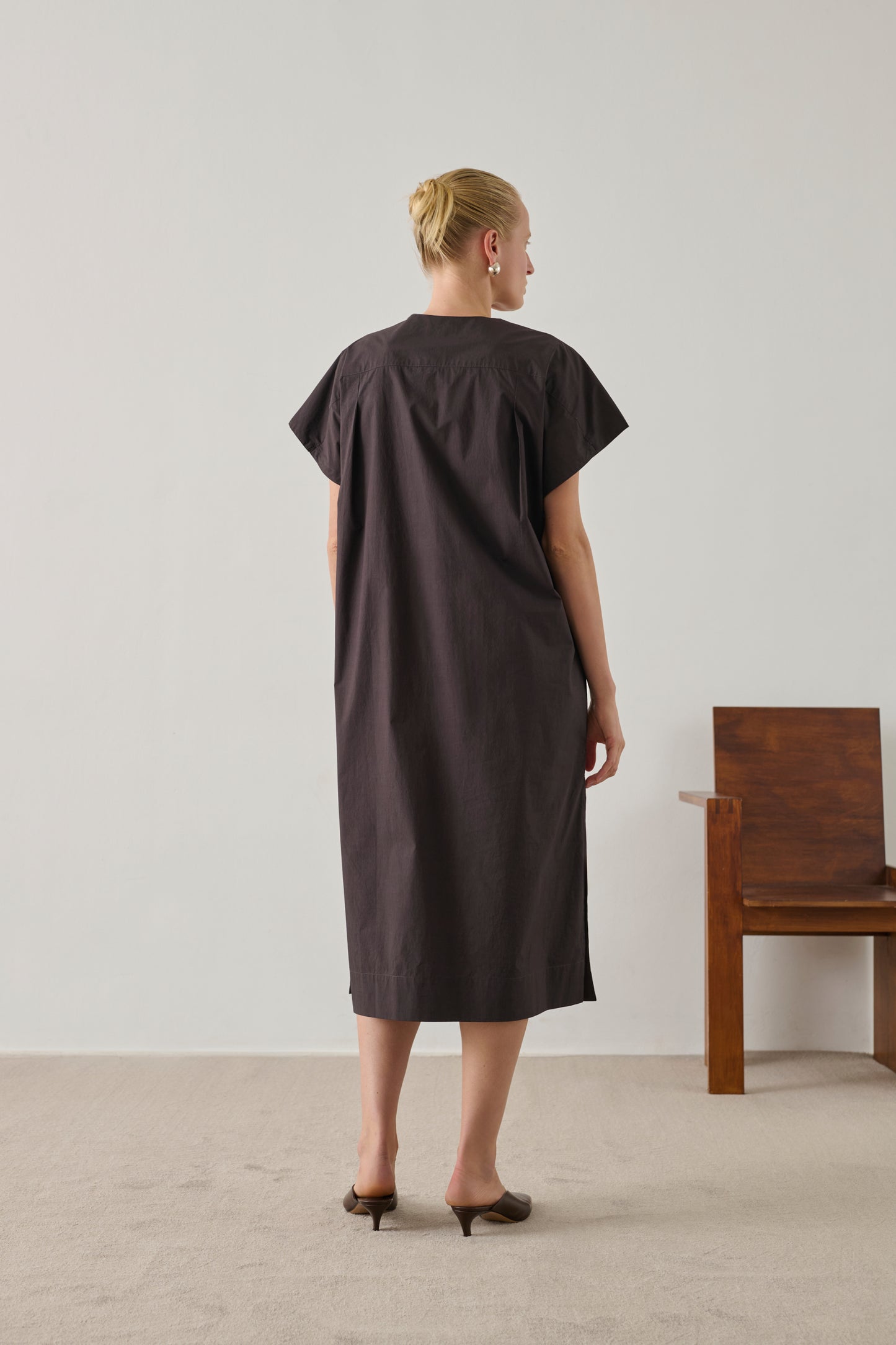 Robe Ianni - Charbon - Coton - Femme