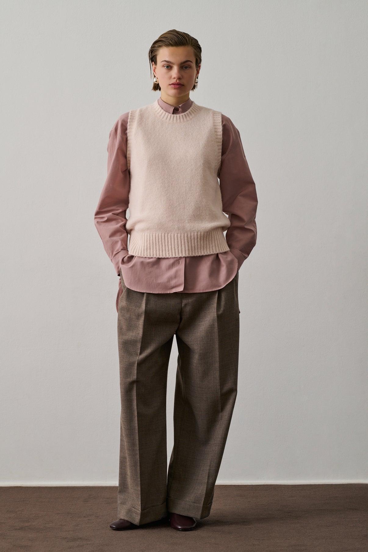 Pull Namaste - Rose Pâle - Femme vue 1