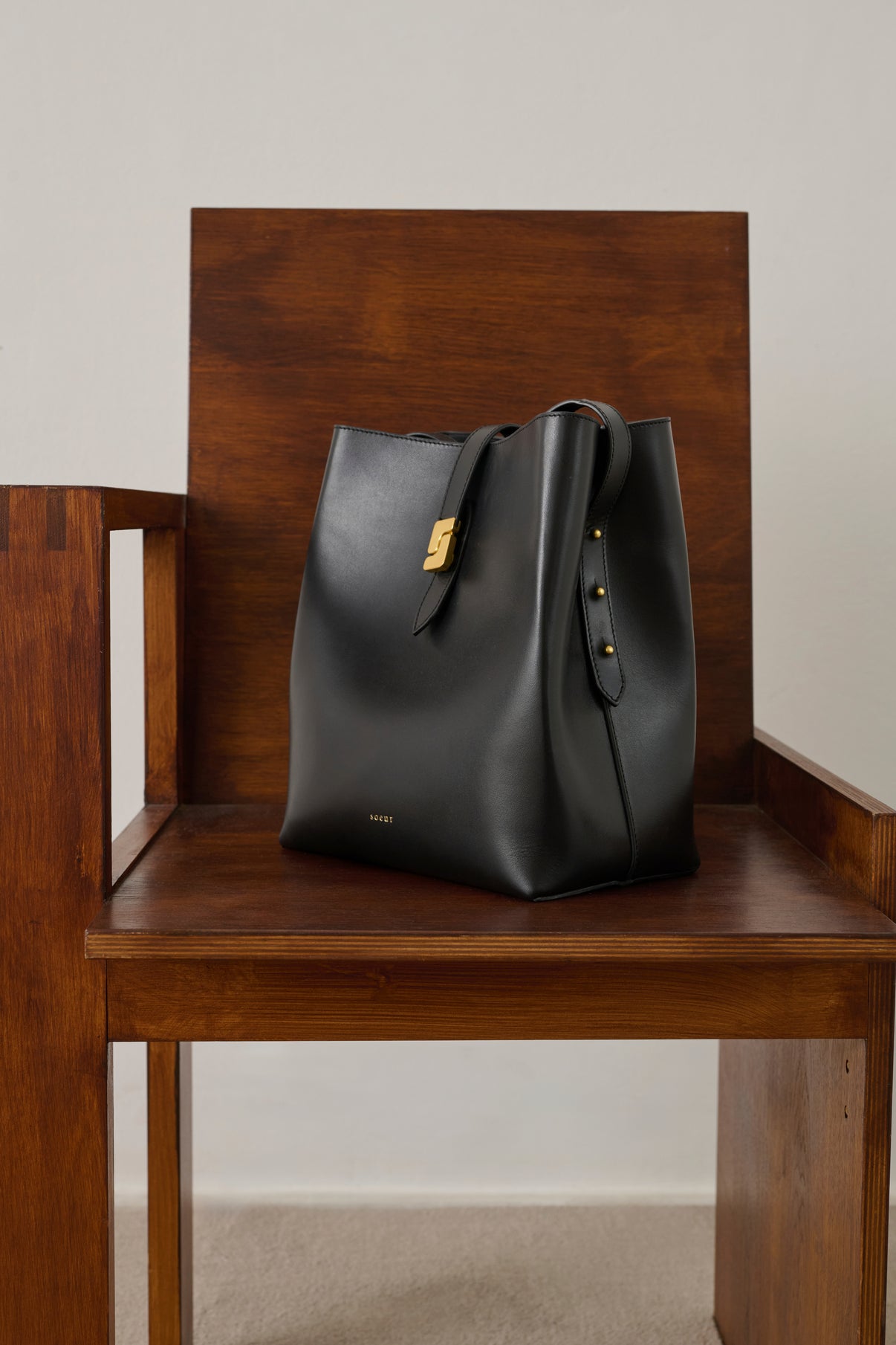 Sac Bello - Noir - Cuir - Femme vue 6